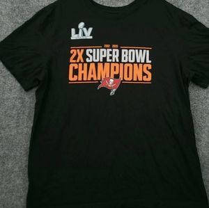 Bucs 2x super bowl Nike Tee New🖤